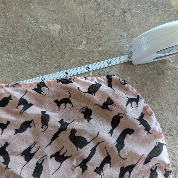 🌻2 for $20 | Pink Sheer Kitty Cat Summer Scarf - Picture 5 of 5
